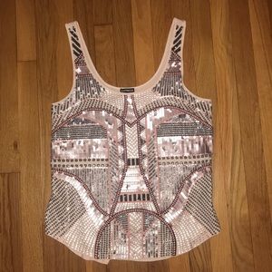 🚨 NWOT Express Sequin Top